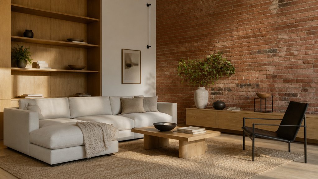 balance vintage brick accents