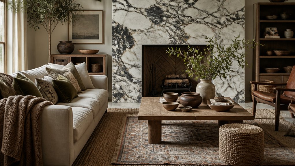 layer natural textured rugs